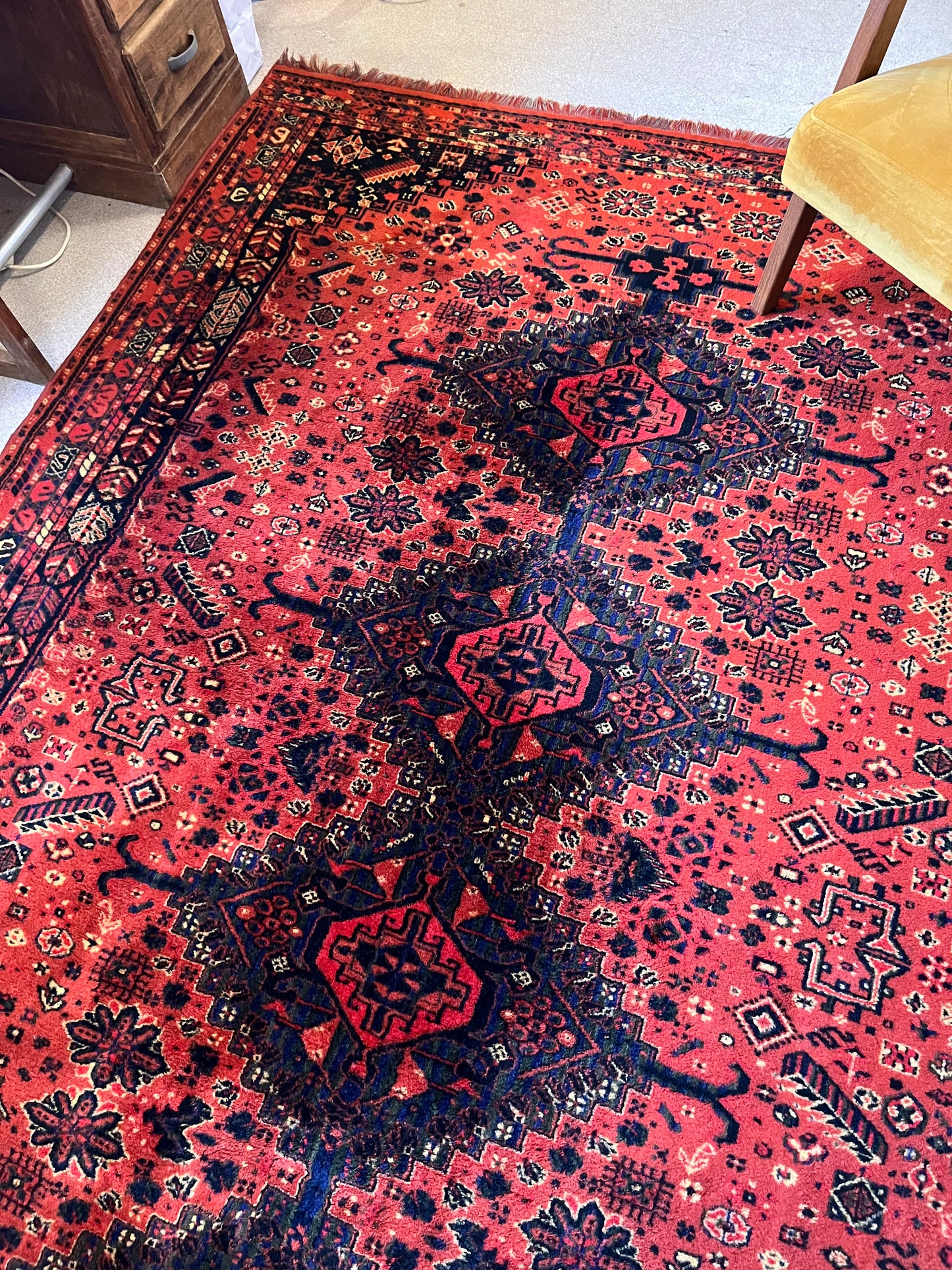 Grand tapis vintage style persan origine pakistan