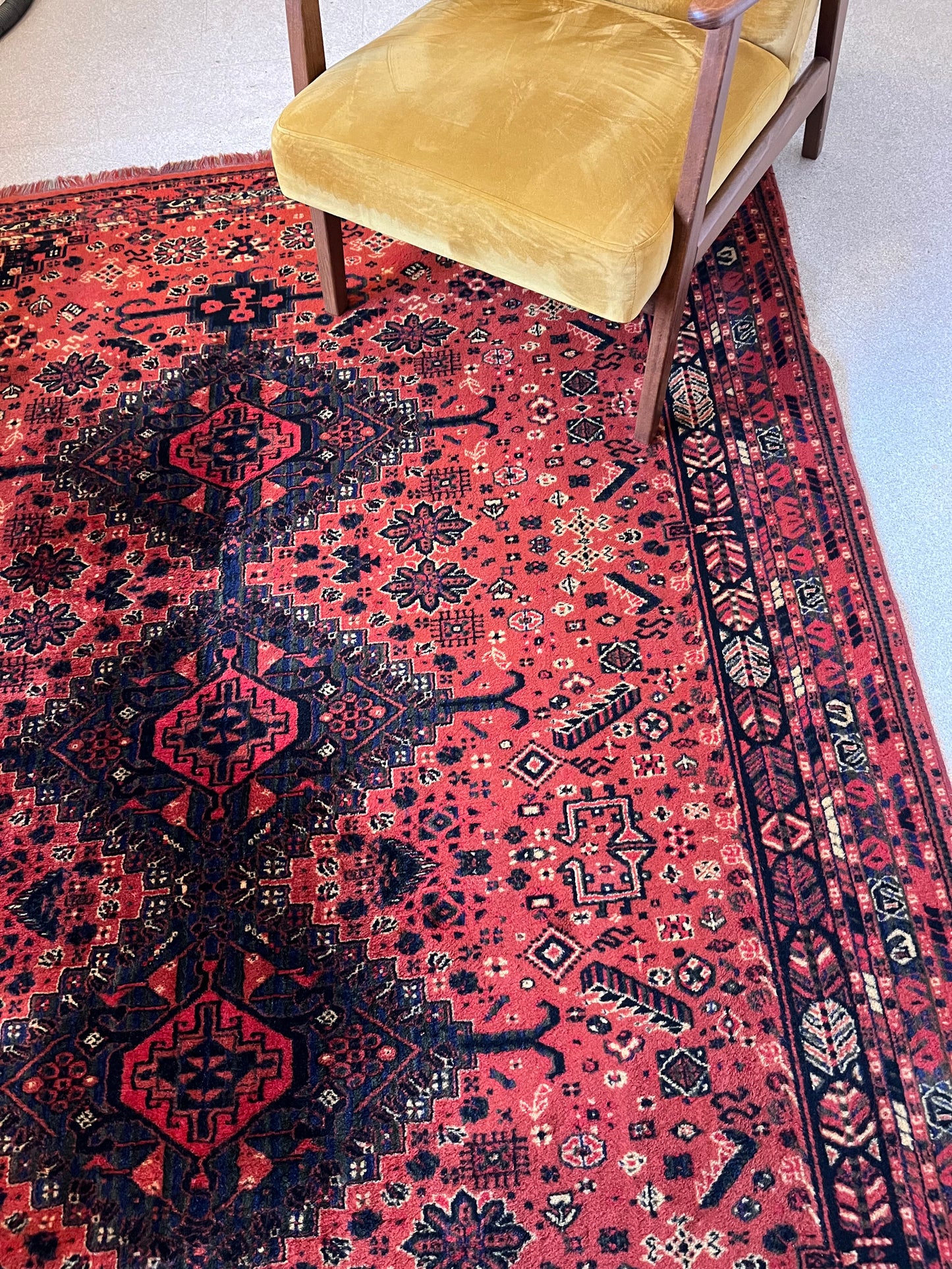 Grand tapis vintage style persan origine pakistan