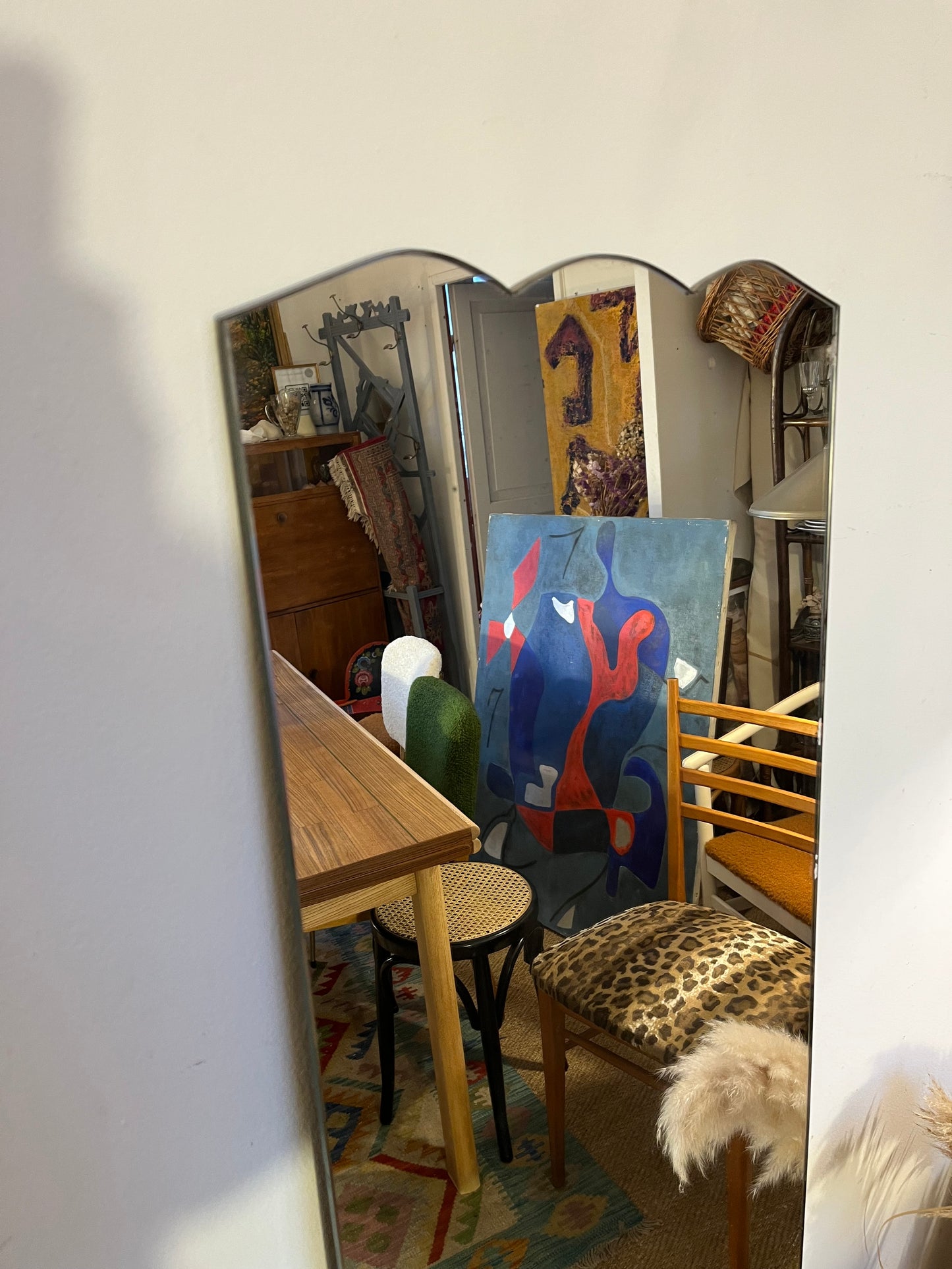 Miroir vintage forme couronne