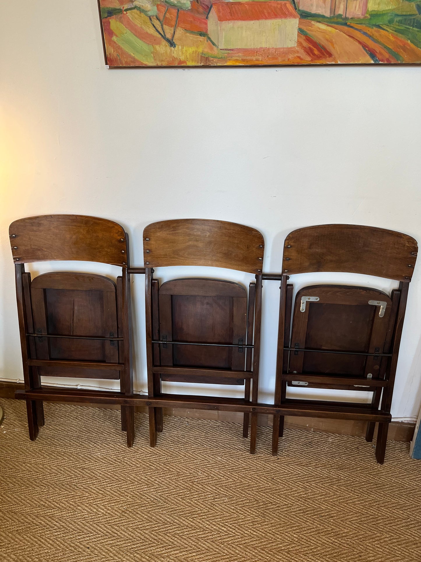 Banc banquette de cinéma vintage années 40