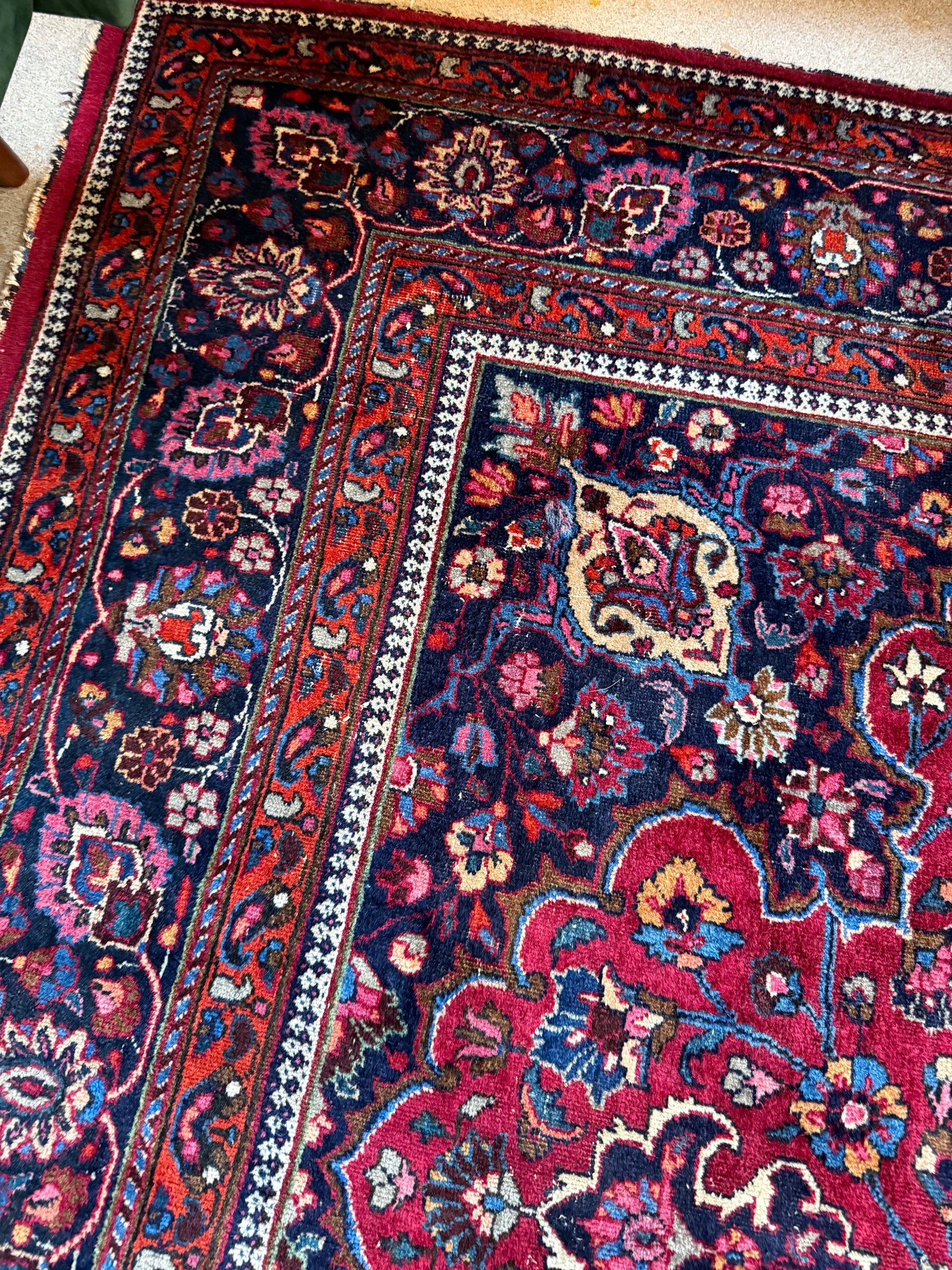 Tapis persan vintage grand format
