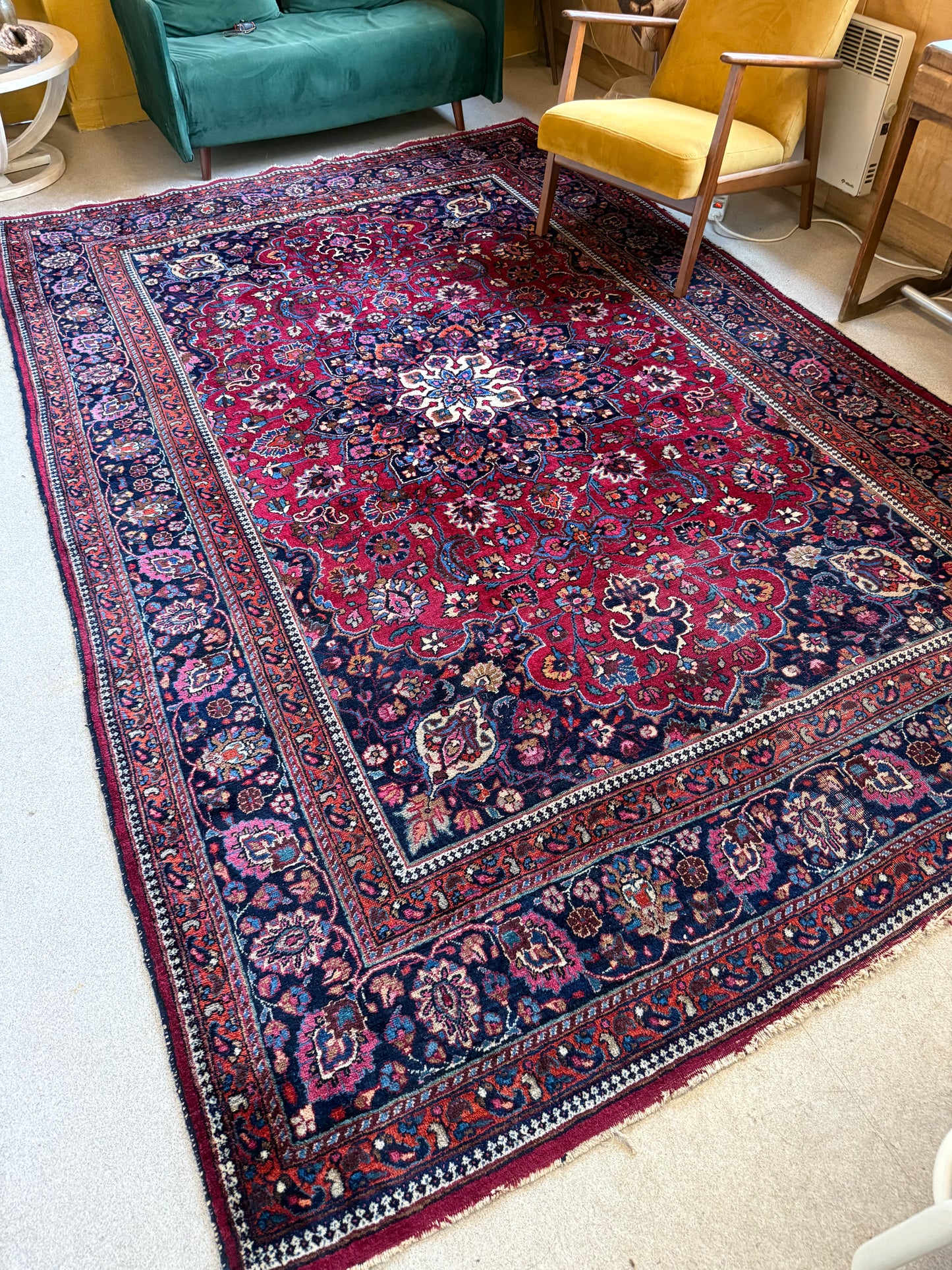 Tapis persan vintage grand format