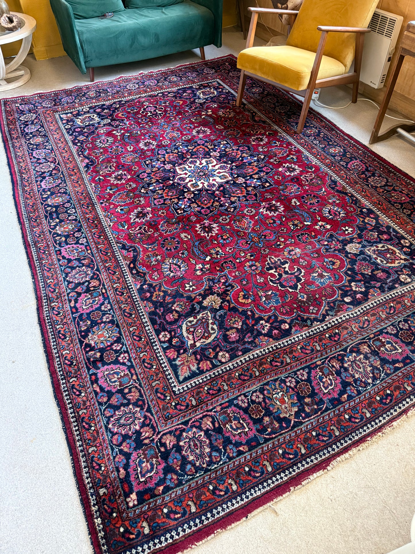 Tapis persan vintage grand format