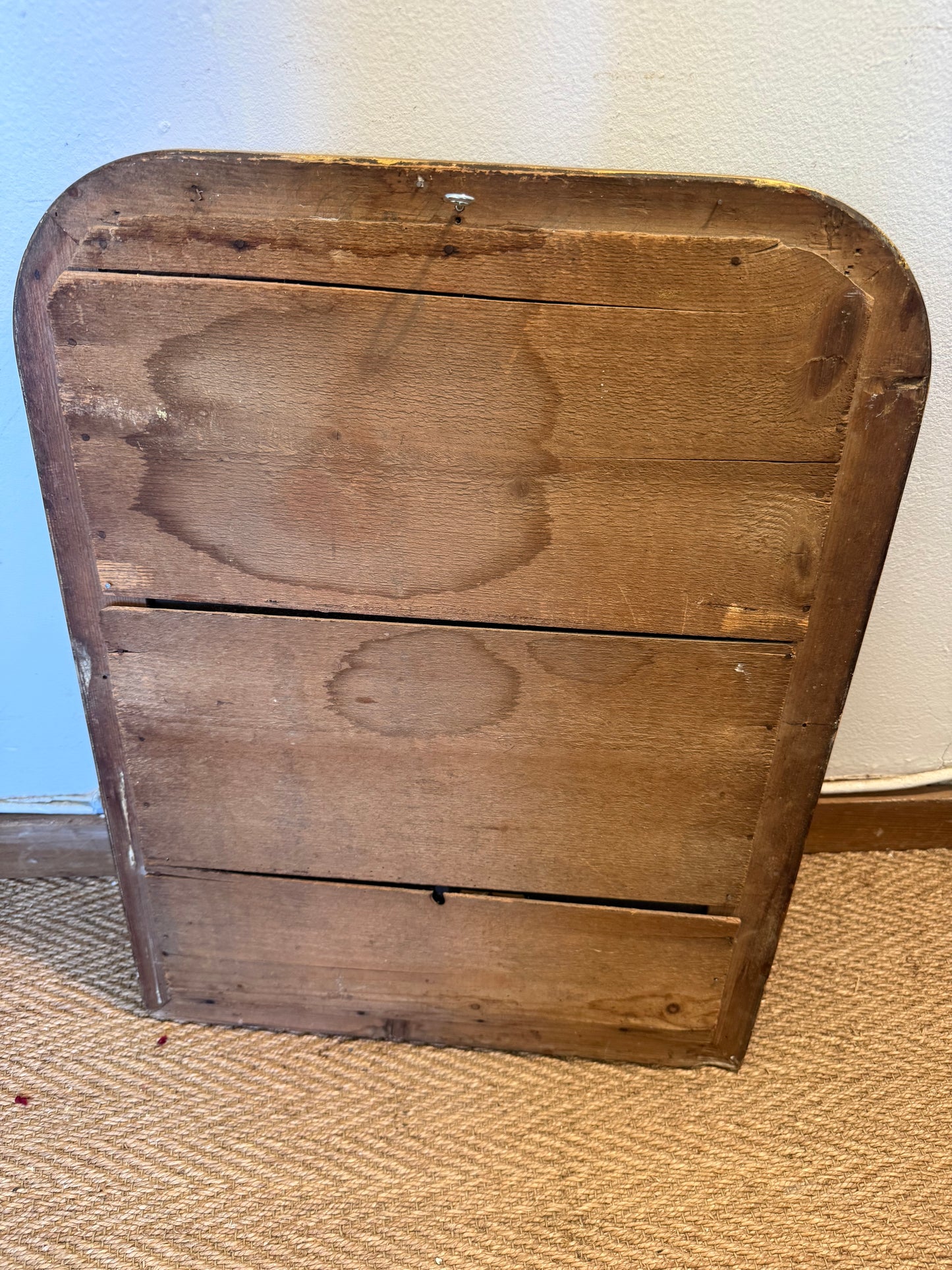 Miroir Louis Philippe vintage doré ancien glace biseautée