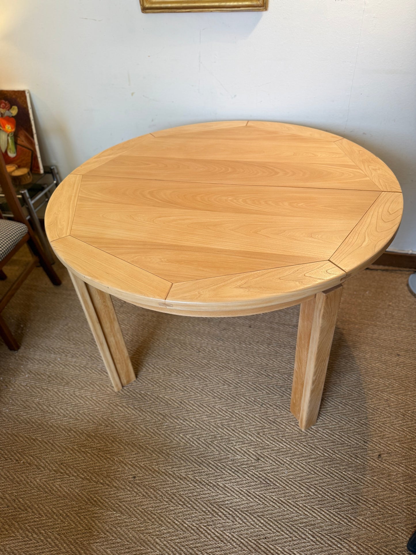 Table de salle à manger extensible en orme Maison Regain