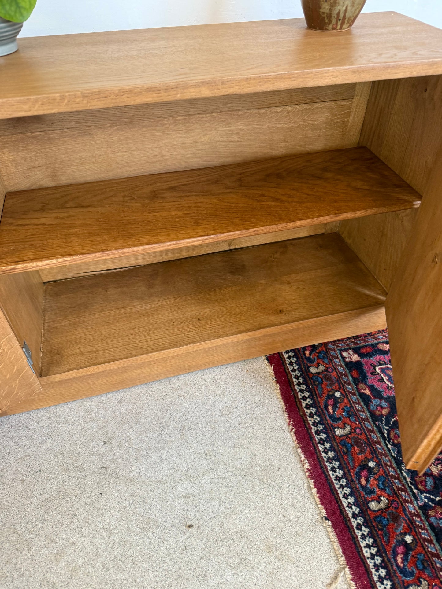 Meuble bas enfilade vintage art déco bois massif