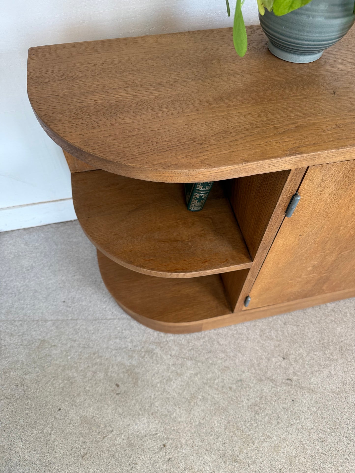 Meuble bas enfilade vintage art déco bois massif