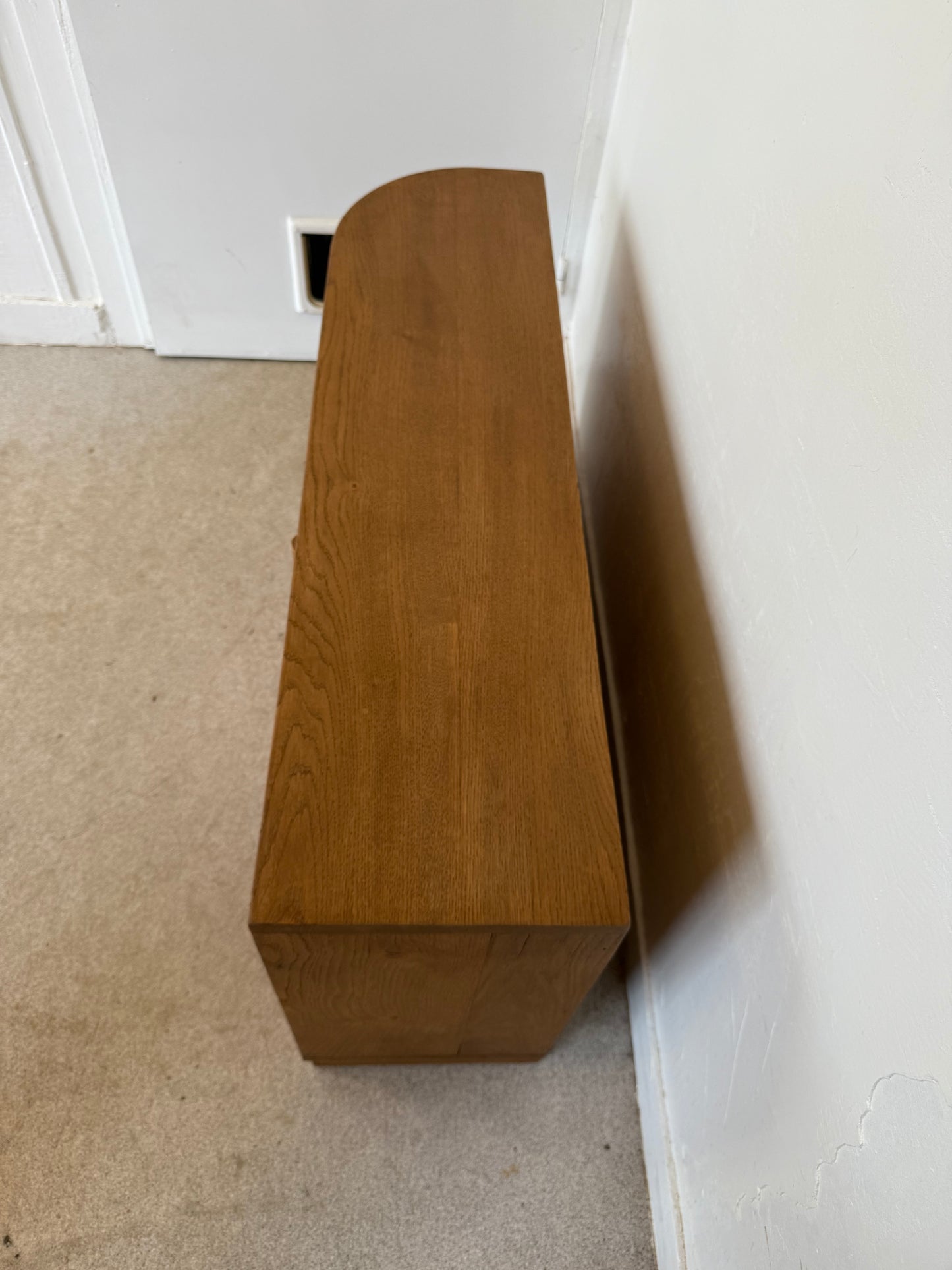 Meuble bas enfilade vintage art déco bois massif