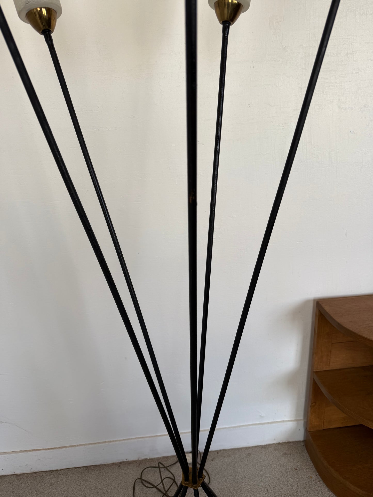 Lampadaire vintage à 5 branches