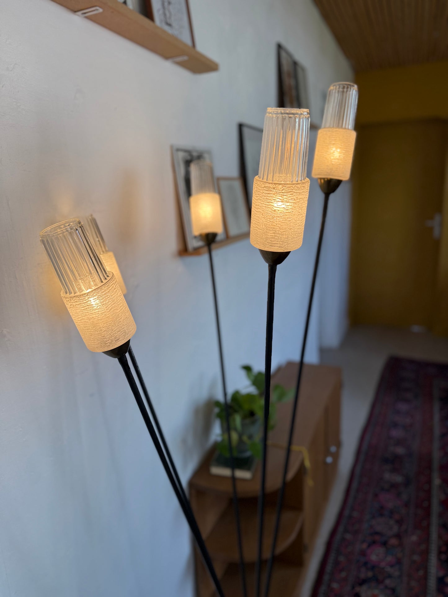 Lampadaire vintage à 5 branches