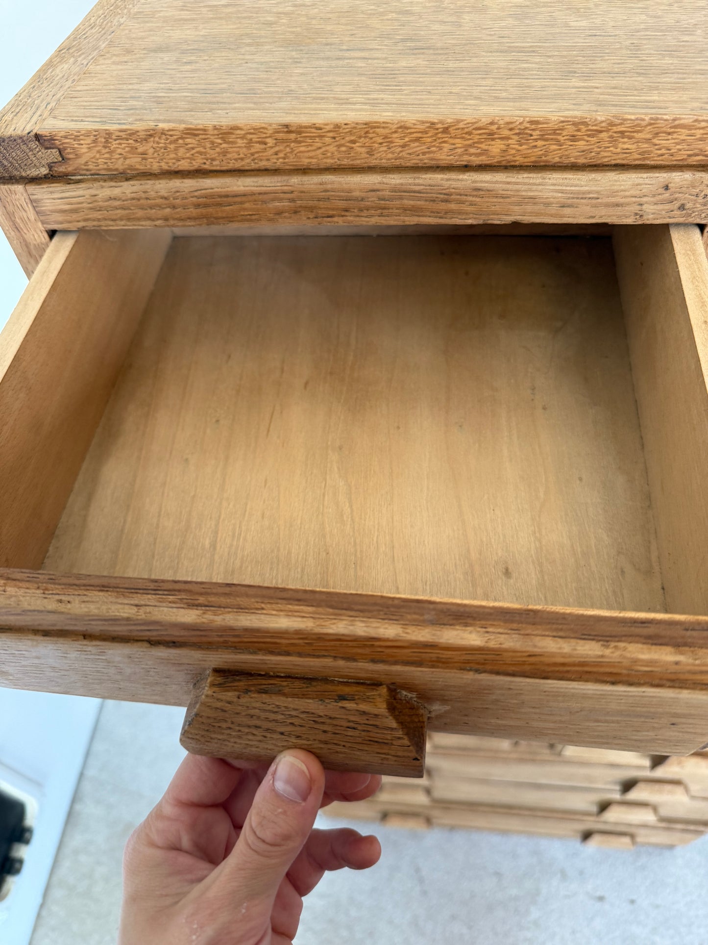 Secrétaire bureau vintage en bois esprit meuble de métier