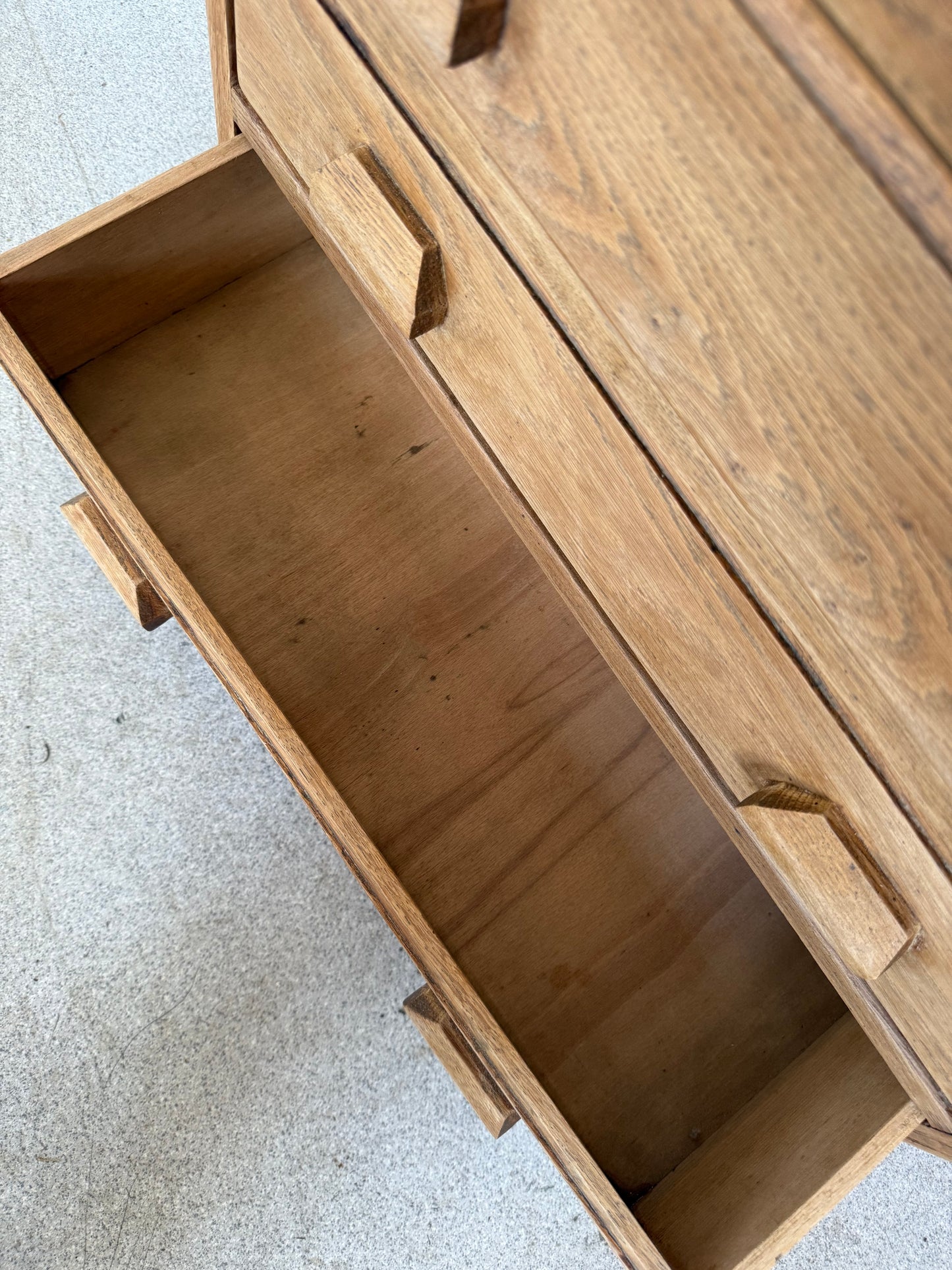Secrétaire bureau vintage en bois esprit meuble de métier