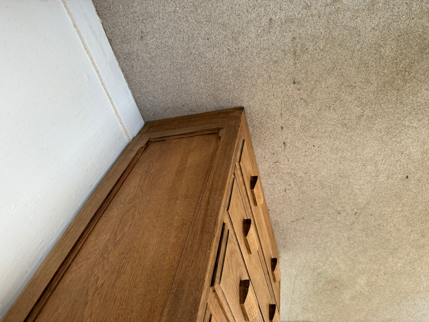 Secrétaire bureau vintage en bois esprit meuble de métier