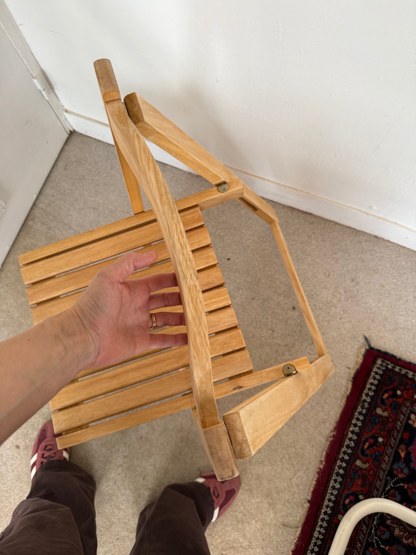 Chaise pliable Aldo Jacober en bois