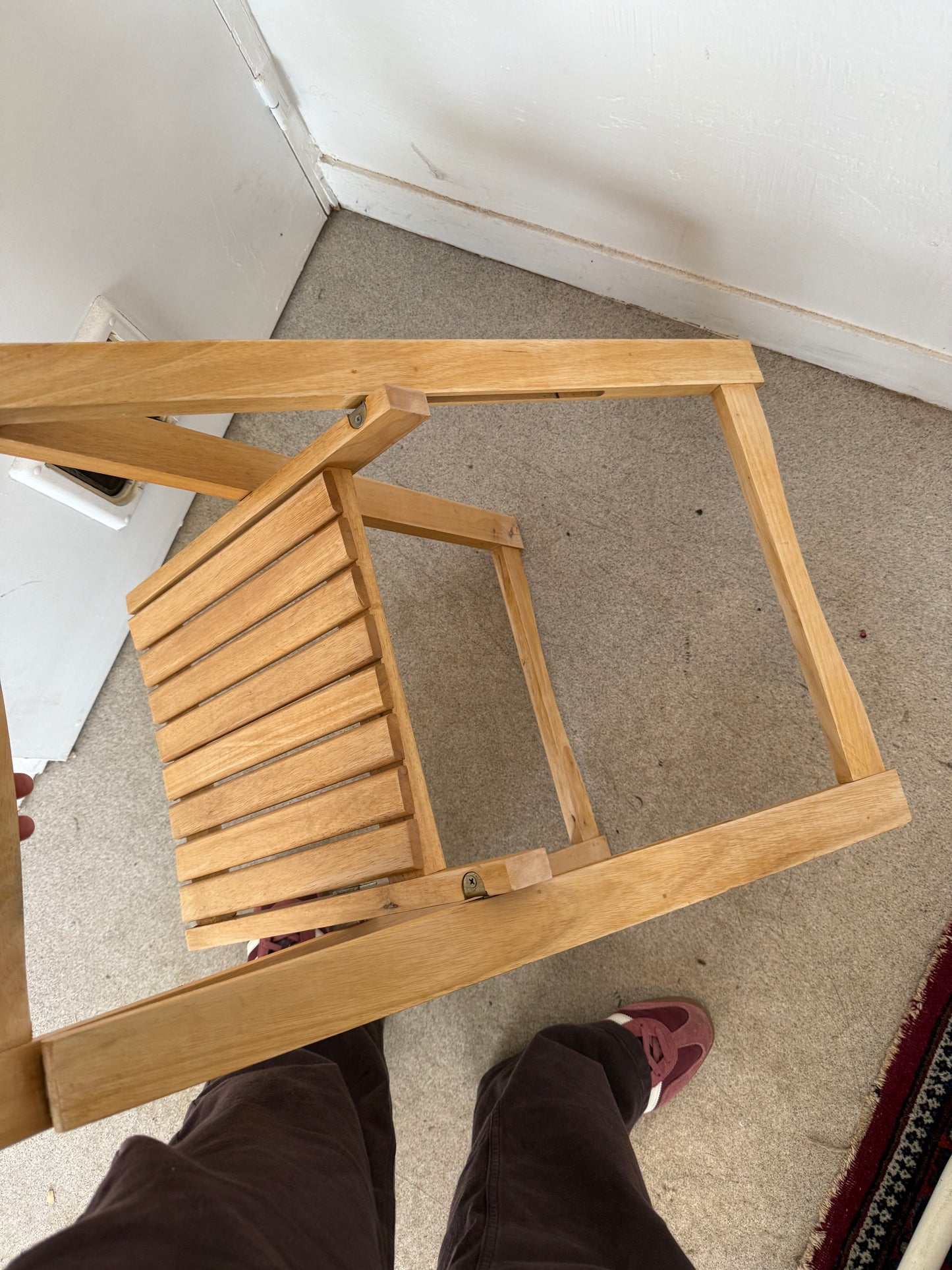 Chaise pliable Aldo Jacober en bois