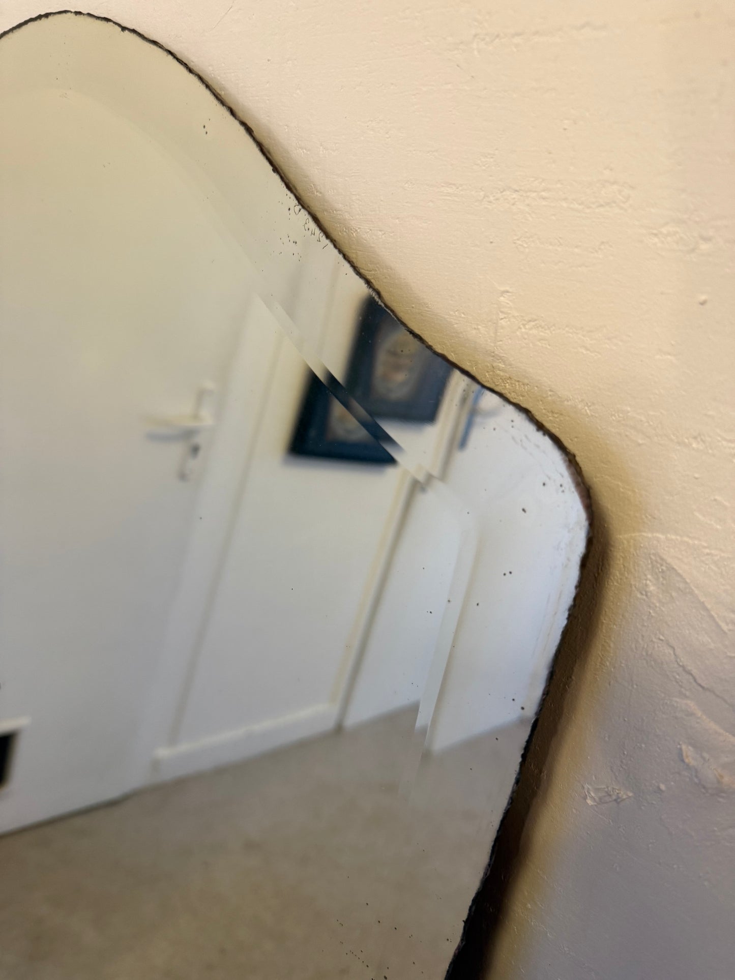 Grand miroir biseauté ancien