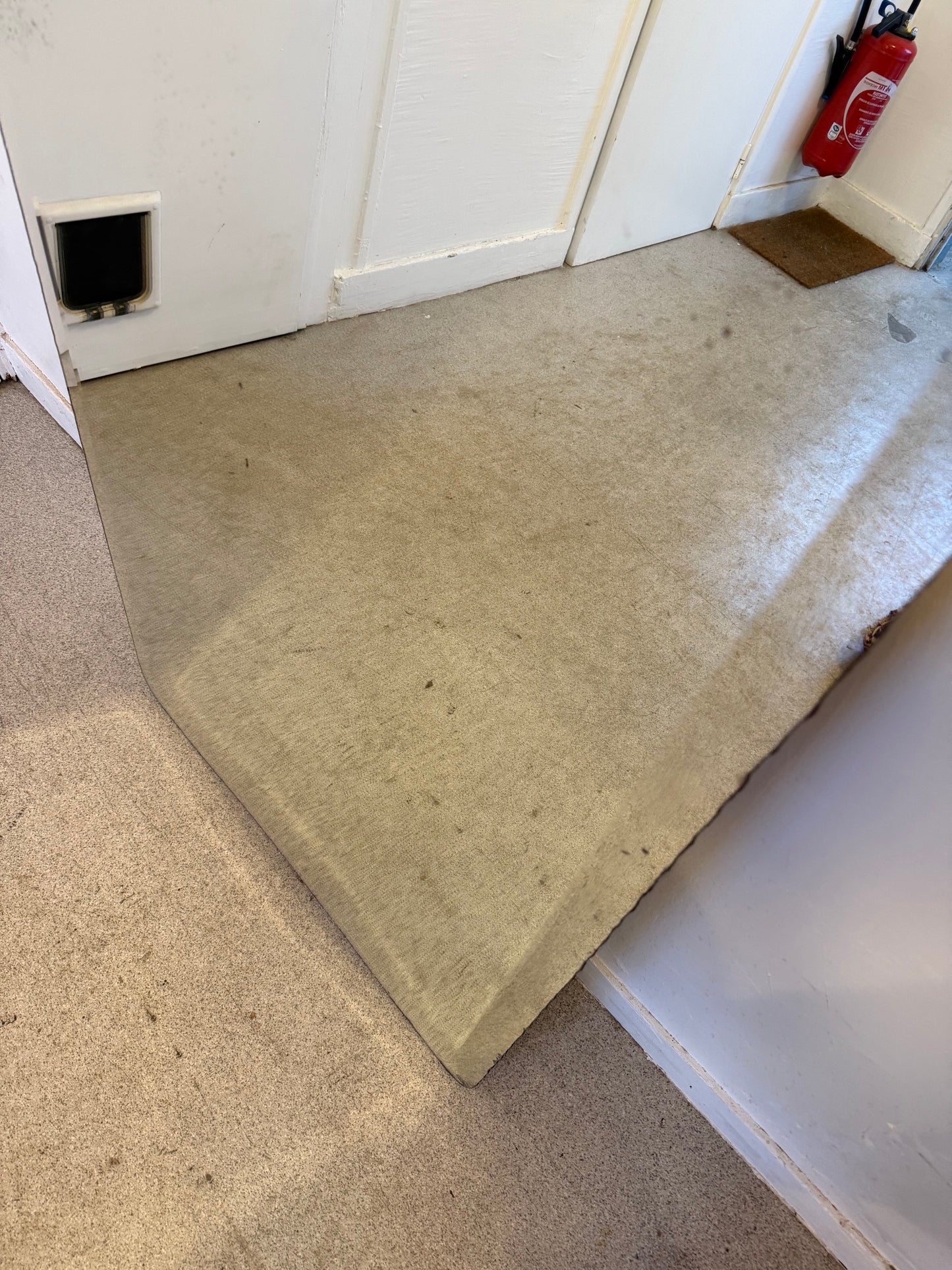 Grand miroir biseauté ancien