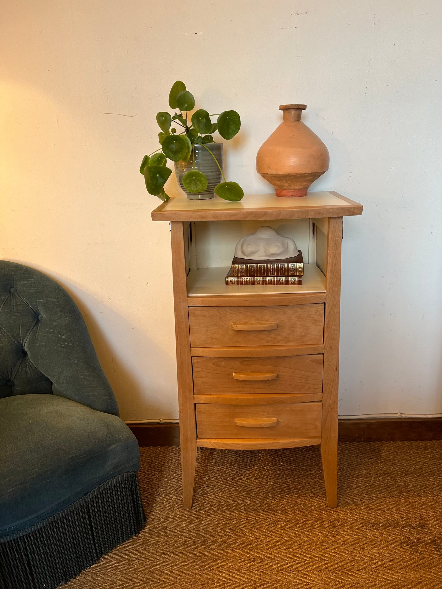 Chiffonnier vintage en bois restauré