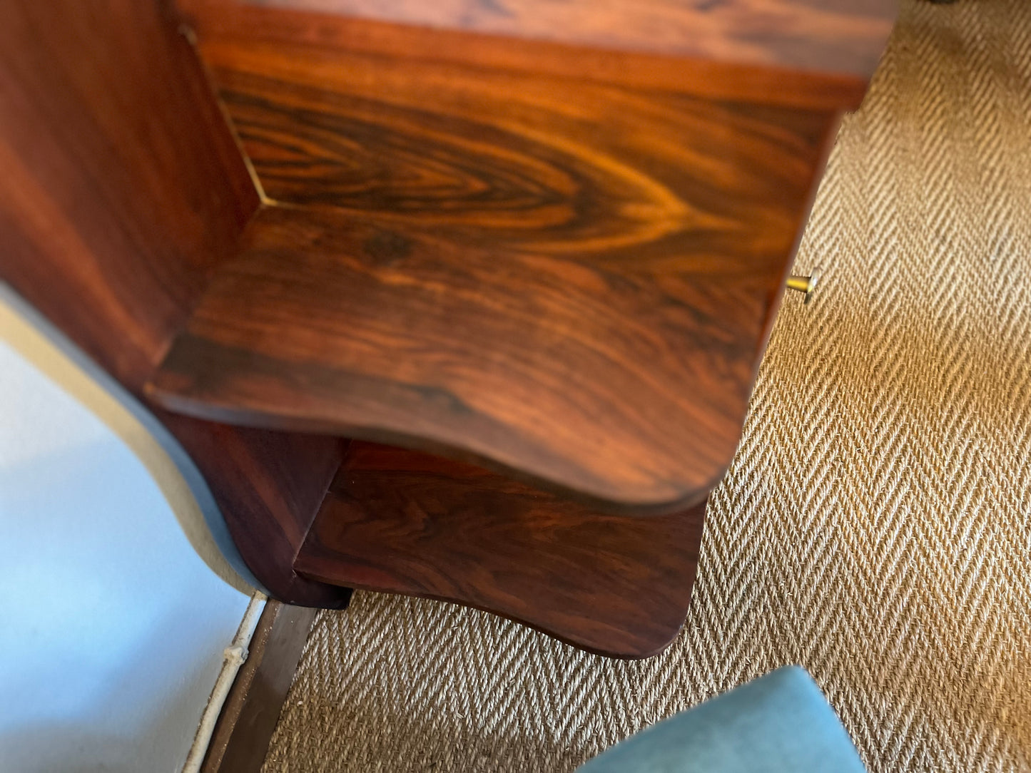 Chevet table d'appoint art déco placage en loupe